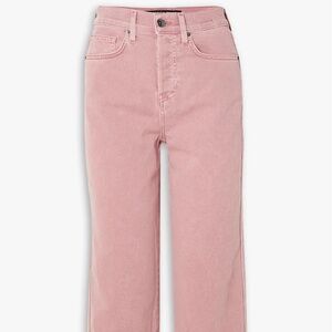 Veronica Beard Pink Cropped Ankle Jeans